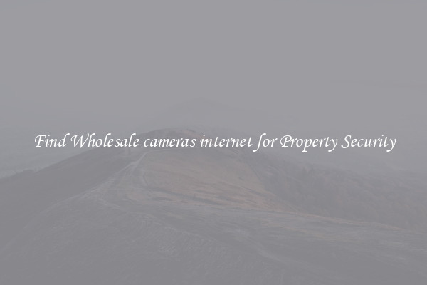 Find Wholesale cameras internet for Property Security