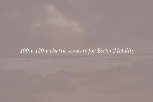 100w 120w electric scooters for Better Mobility