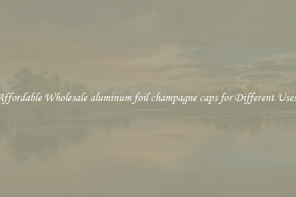 Affordable Wholesale aluminum foil champagne caps for Different Uses 