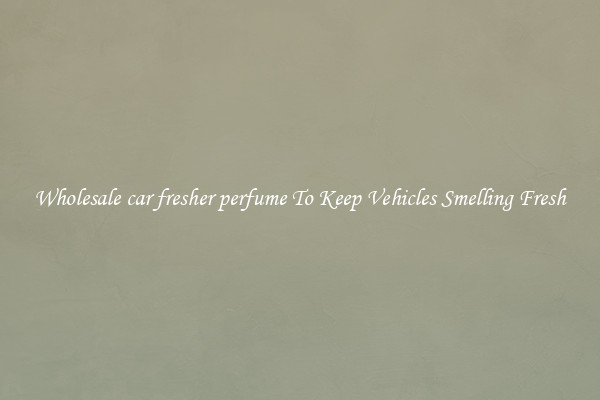 Wholesale car fresher perfume To Keep Vehicles Smelling Fresh