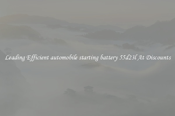 Leading Efficient automobile starting battery 55d23l At Discounts