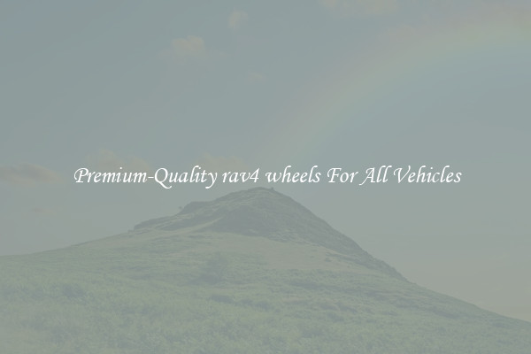Premium-Quality rav4 wheels For All Vehicles