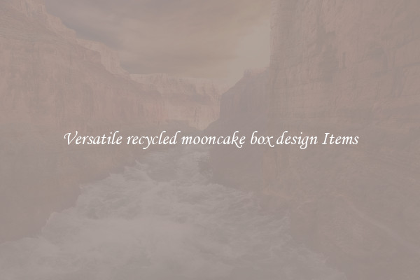 Versatile recycled mooncake box design Items