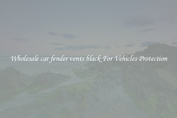 Wholesale car fender vents black For Vehicles Protection