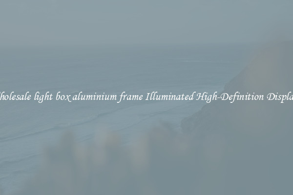 Wholesale light box aluminium frame Illuminated High-Definition Displays 