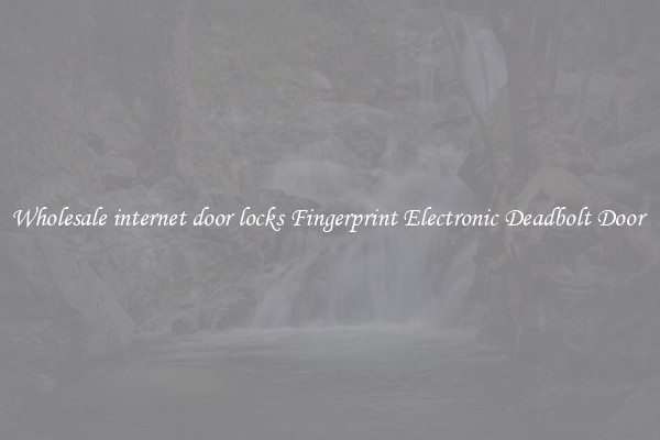Wholesale internet door locks Fingerprint Electronic Deadbolt Door 